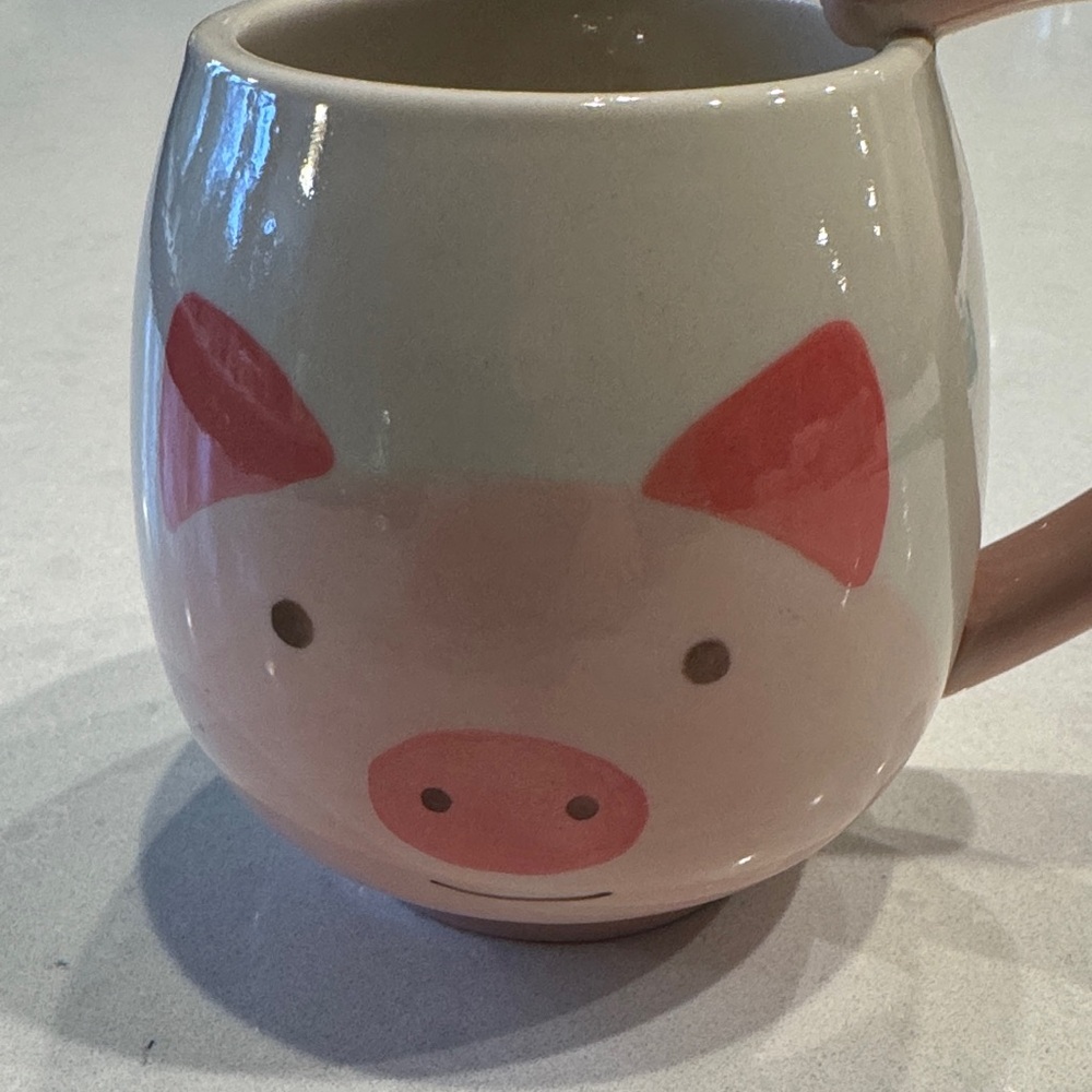 Pig Pink and Cream Mug